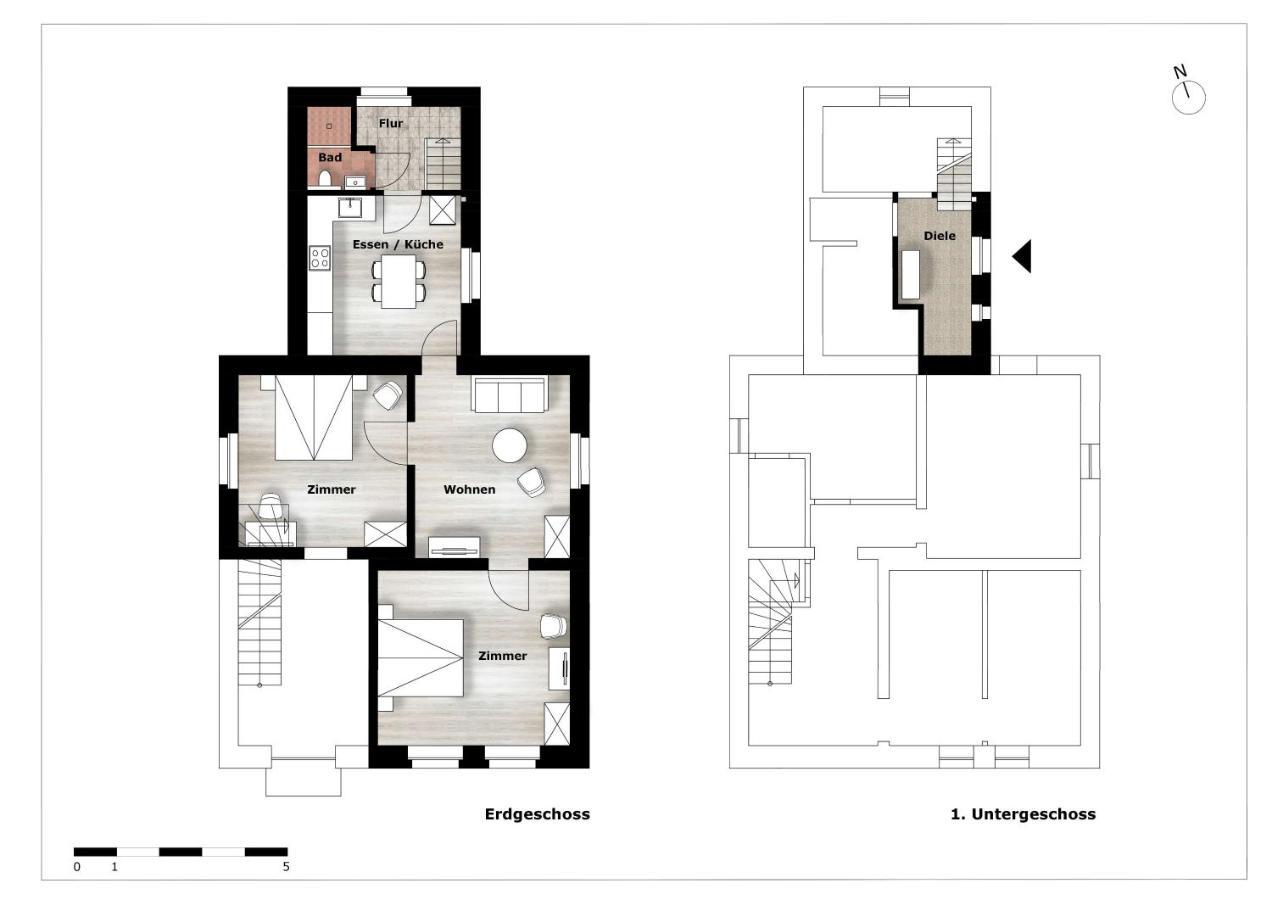 Apartment Modern Check-in & Chill Down Auf 65 Qm² *